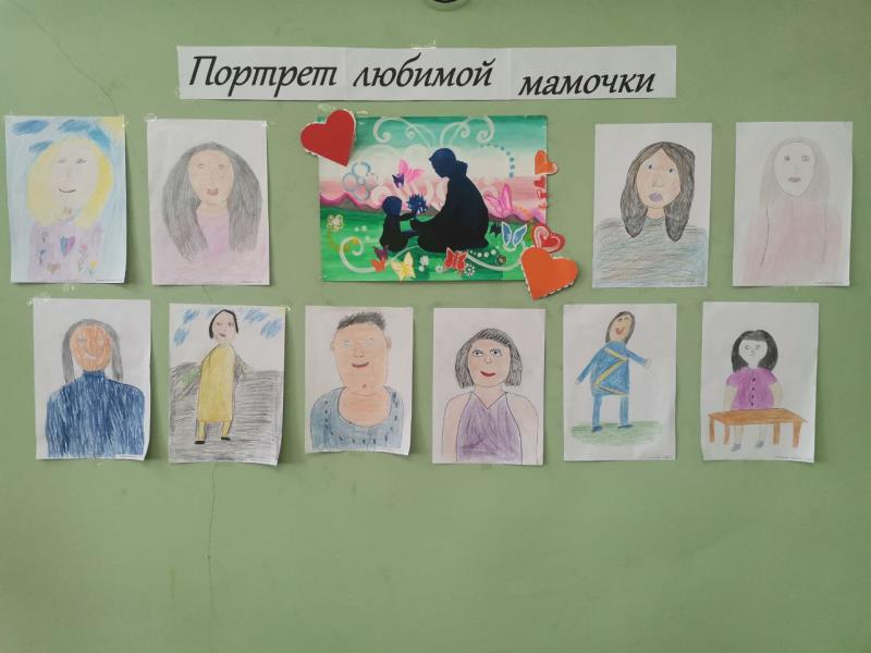 Выставка детского творчества «Портрет любимой мамочки».